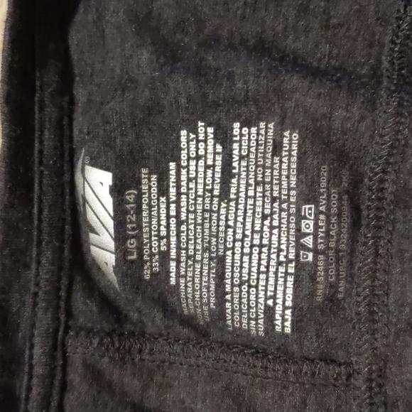 Avia athletic Tshirt charcoal gray size L 12-14 - Picture 10 of 10